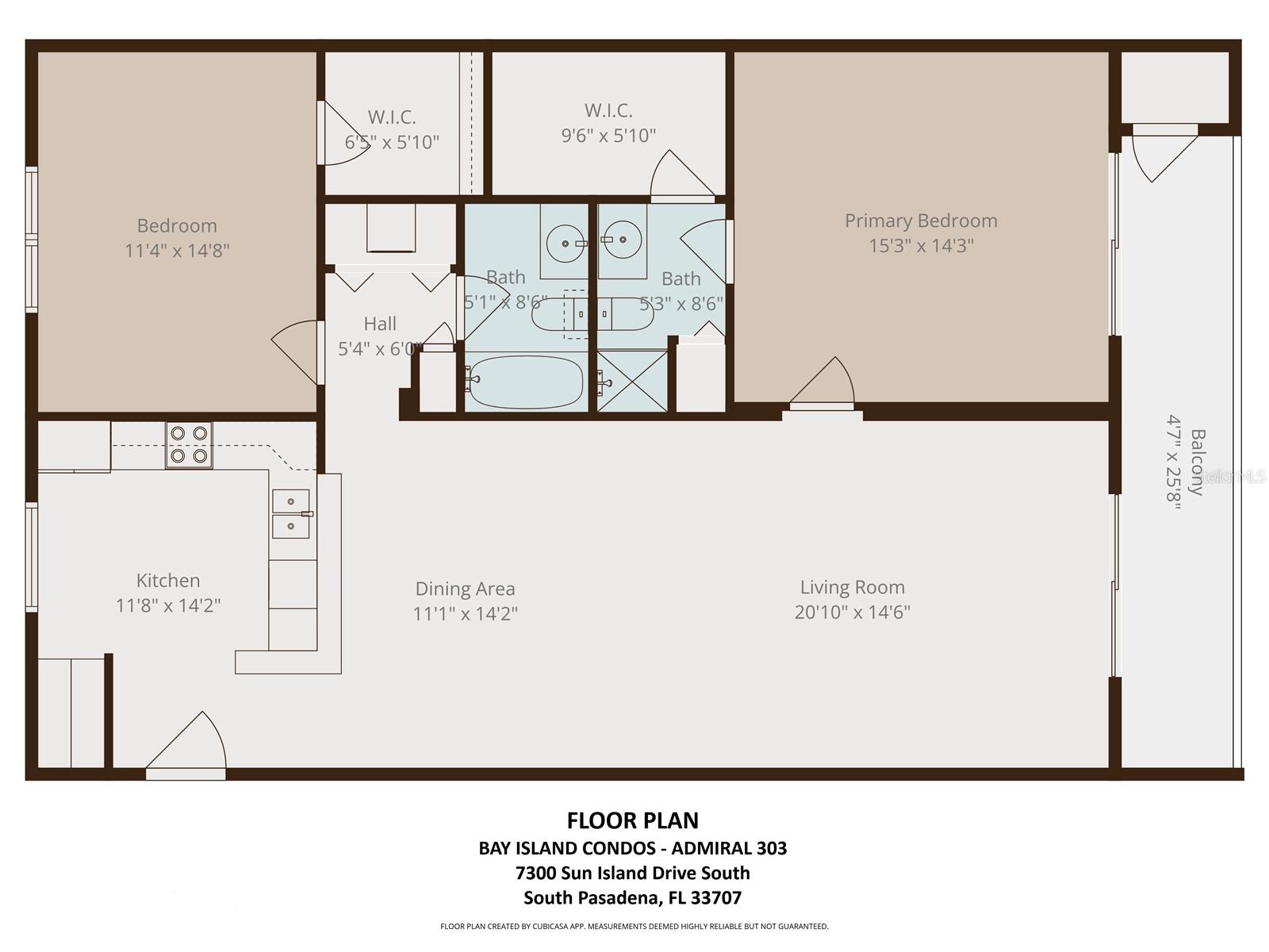 Floor Plan of Admiral 303