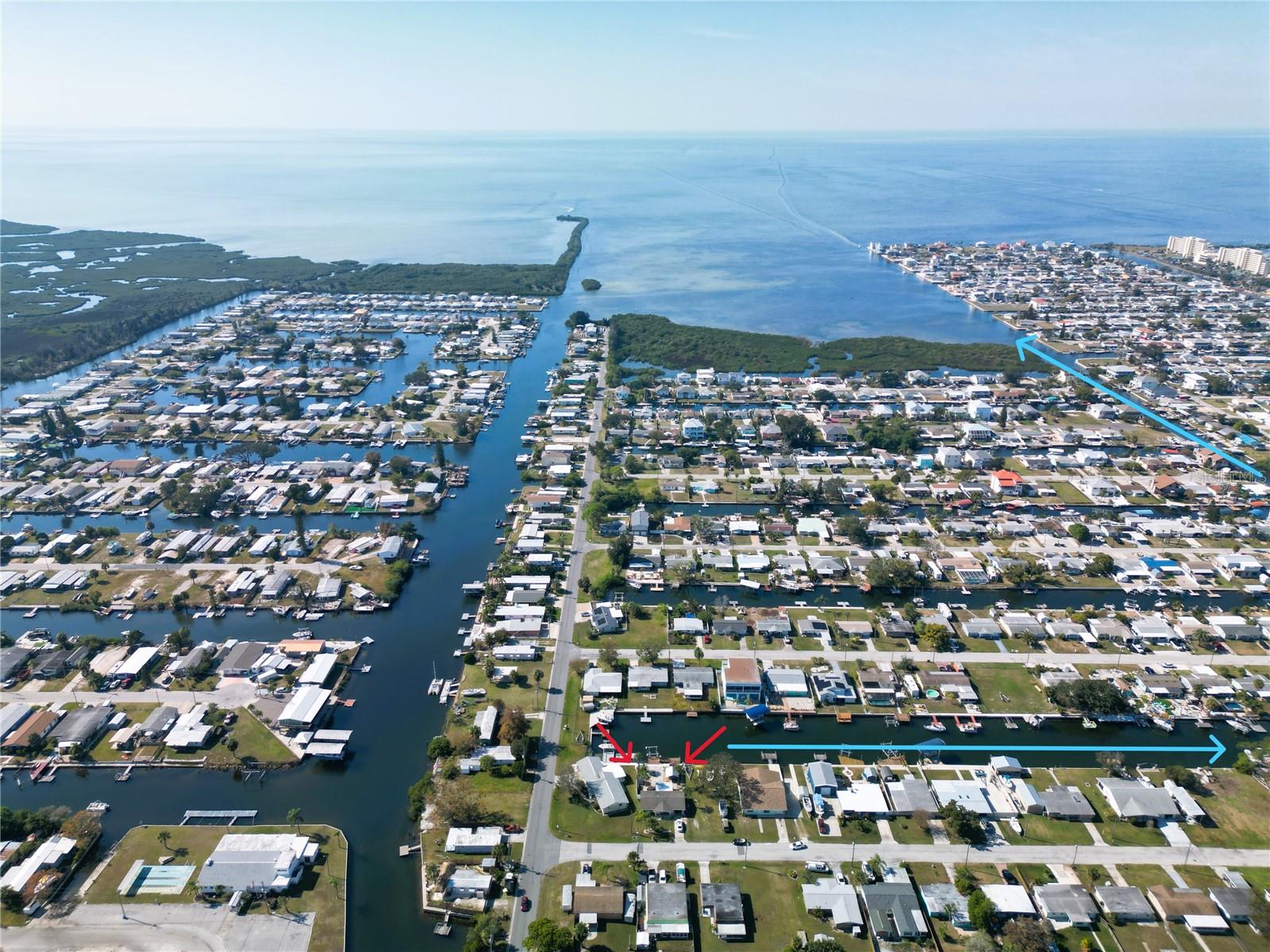 So close to the Open Gulf of America!