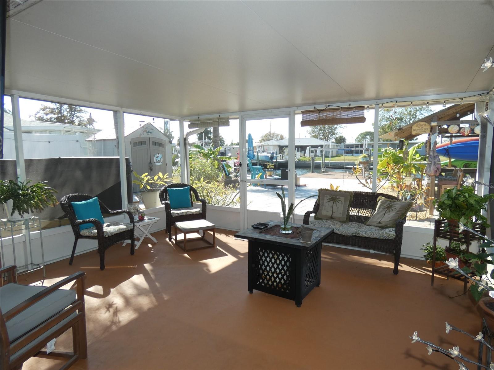 Florida room with great view of the water!