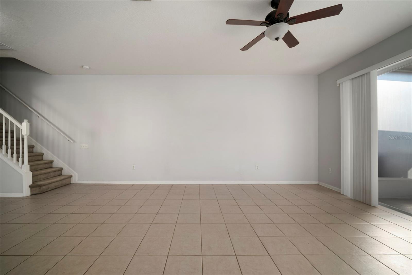 Wall commonly used to mount TV.