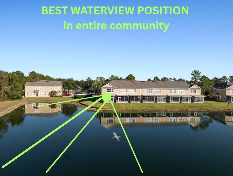 The most private unit with the best view in the entire community.