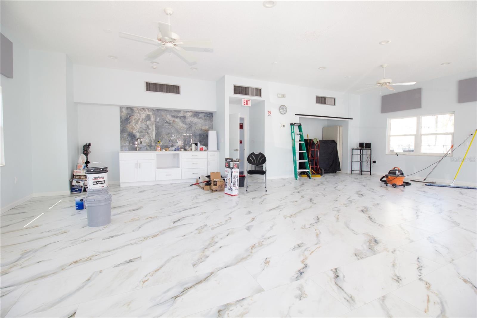 Clubhouse is still being remodeled but will be a gorgeous space for entertaining.