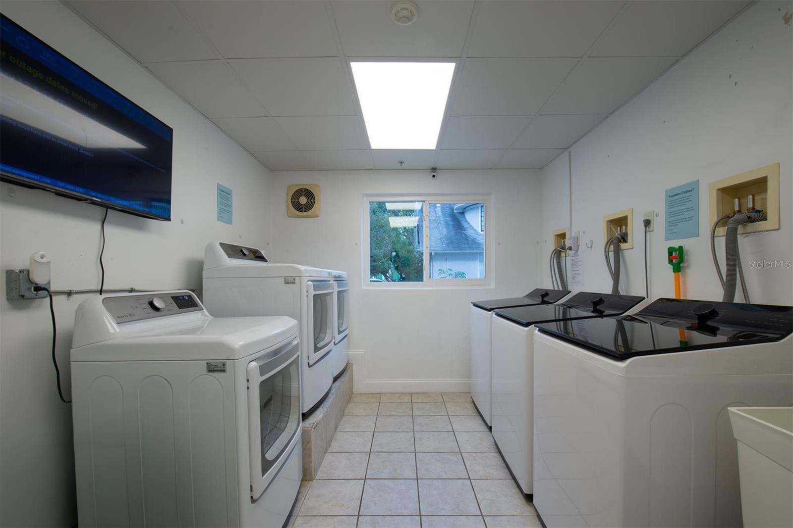 The laundry room is on the first floor.