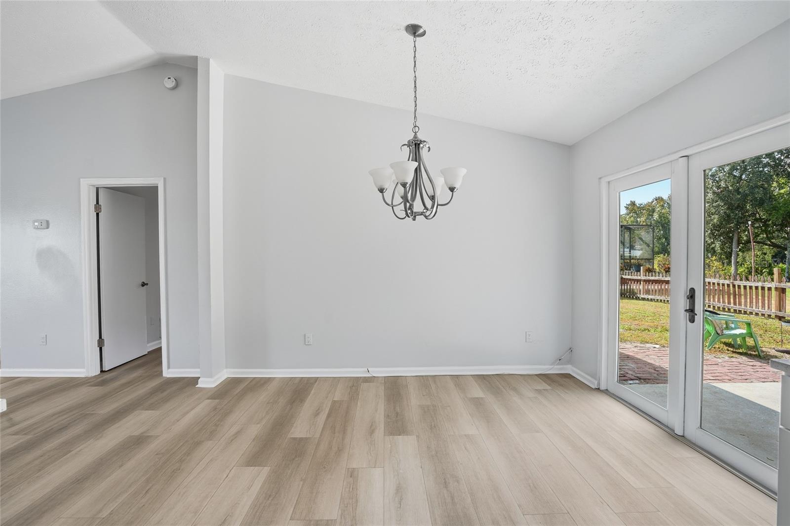 kitchen dining area with magnificent view