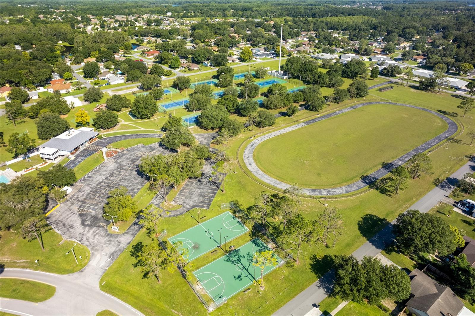 there's even a track for walking or running