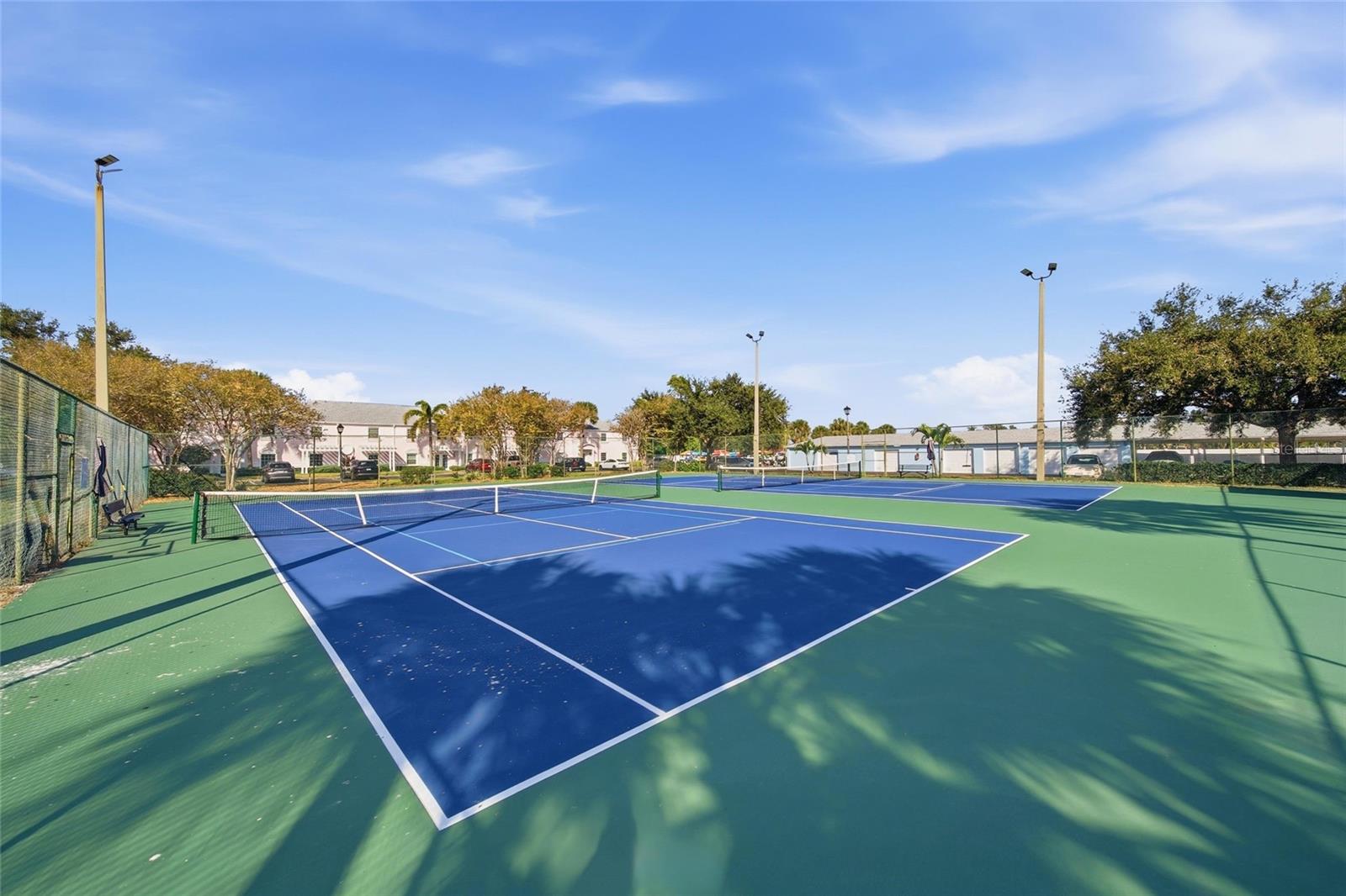 Tennis & Pickleball courts at Waterside North
