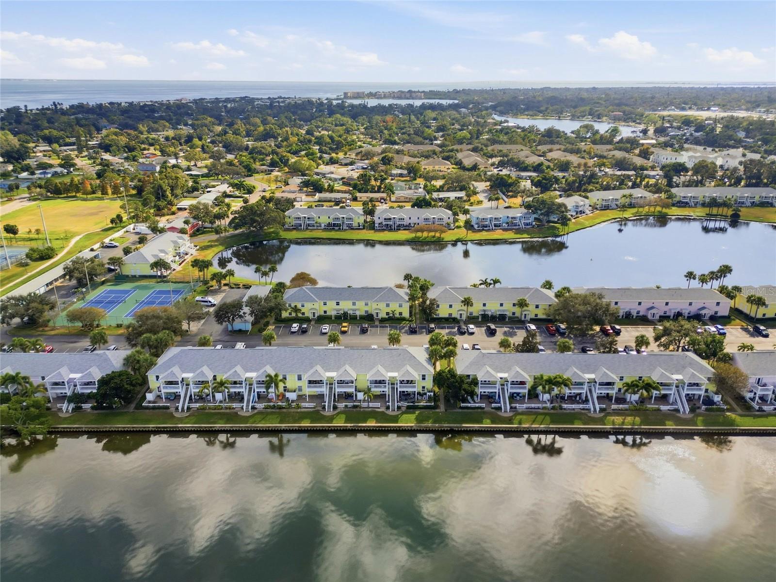 Aerial view of Waterside North in Coquina Key looking south