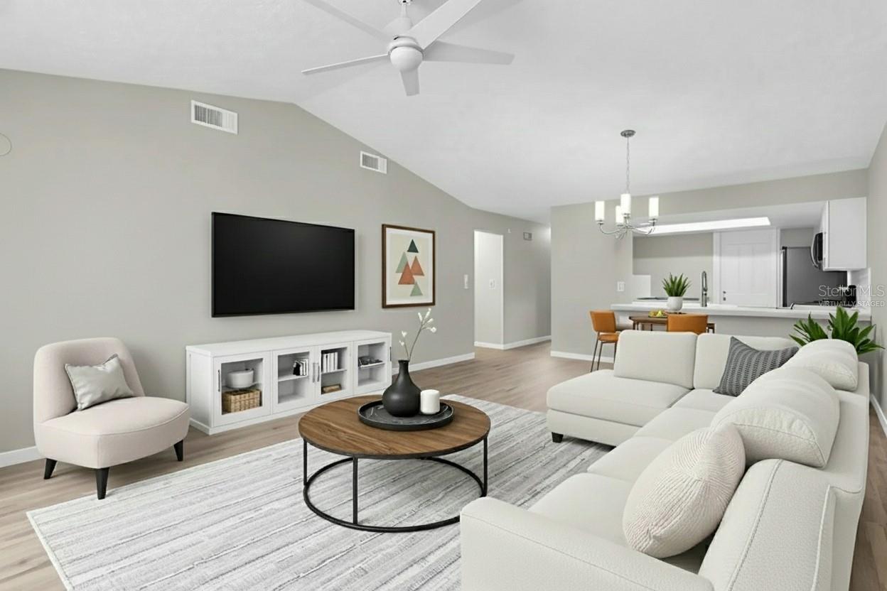 Living Room Virtually Staged