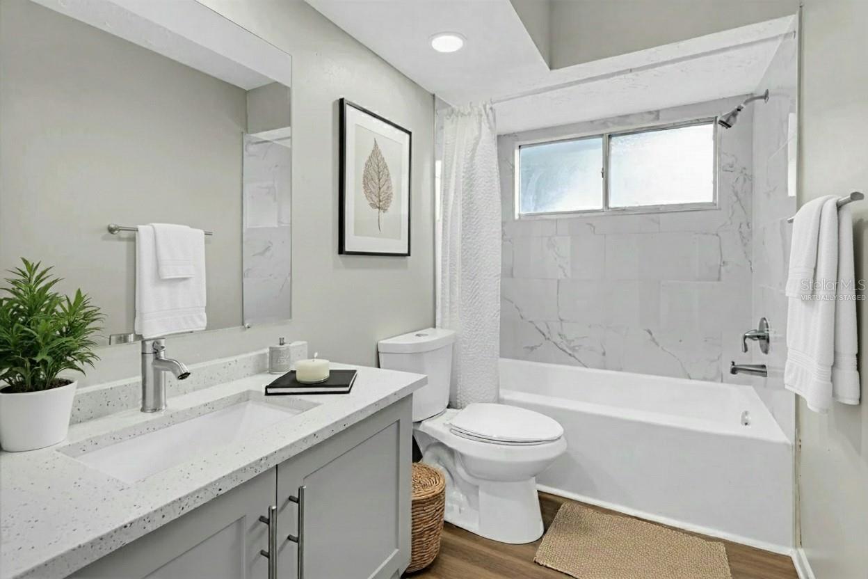 Guest Bath Virtually Staged