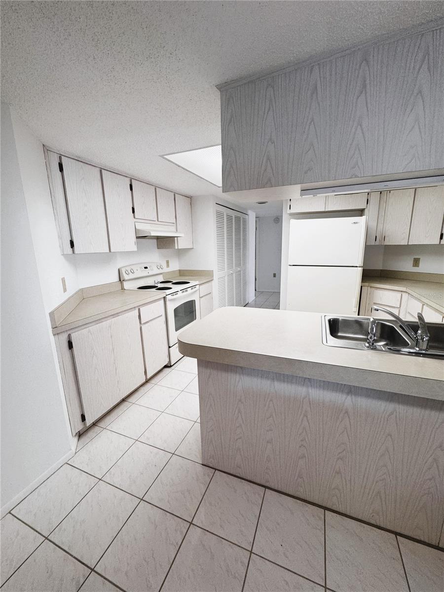 Eat in counter in the kitchen