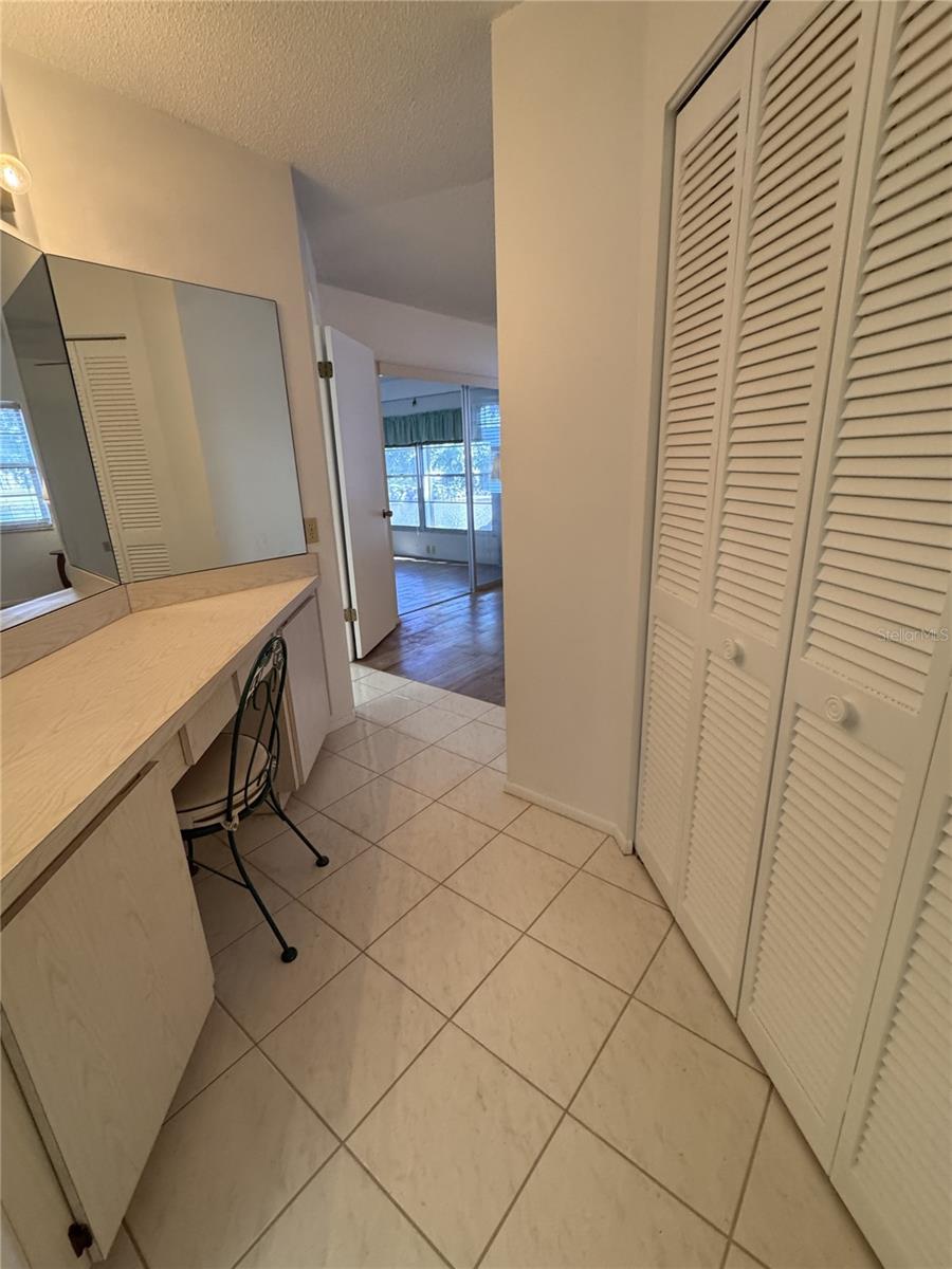 Dressing area of the en suite primary bathroom