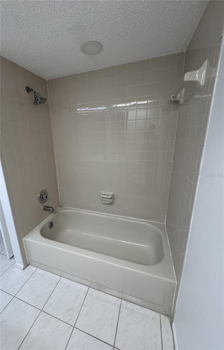 Guest bathroom with tub