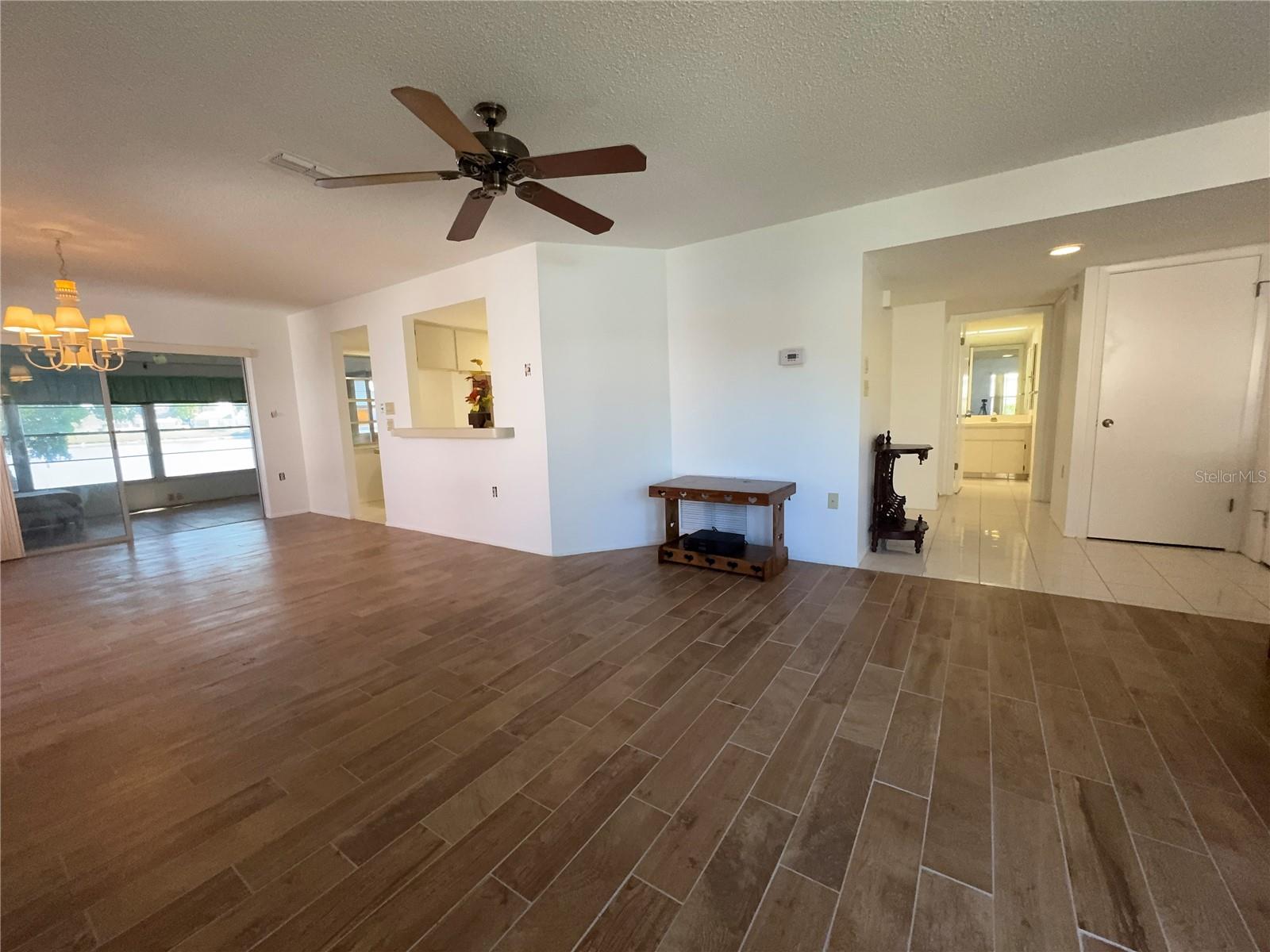Living room and foyer
