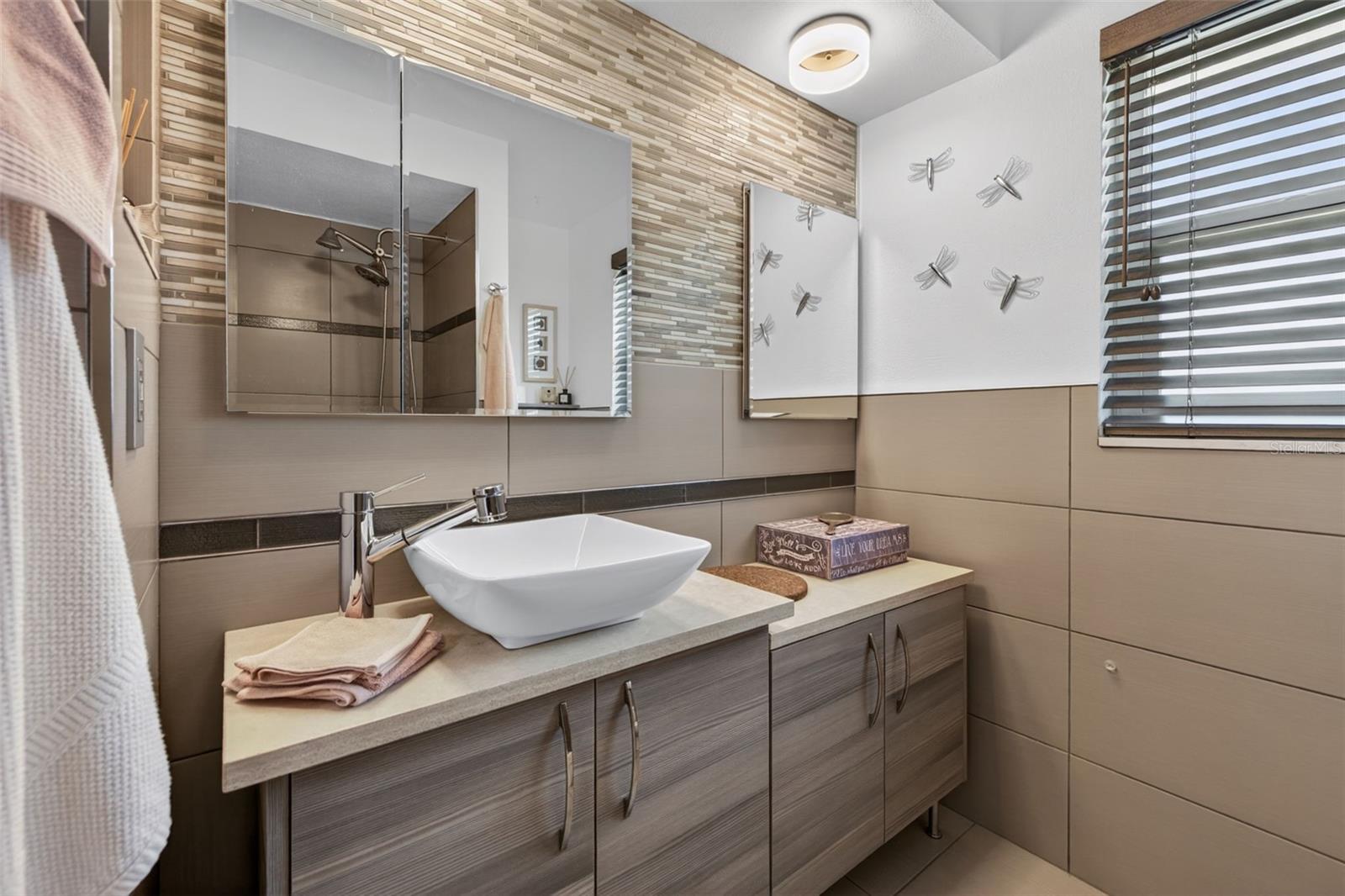 Bathroom 2 tastefully remodeled