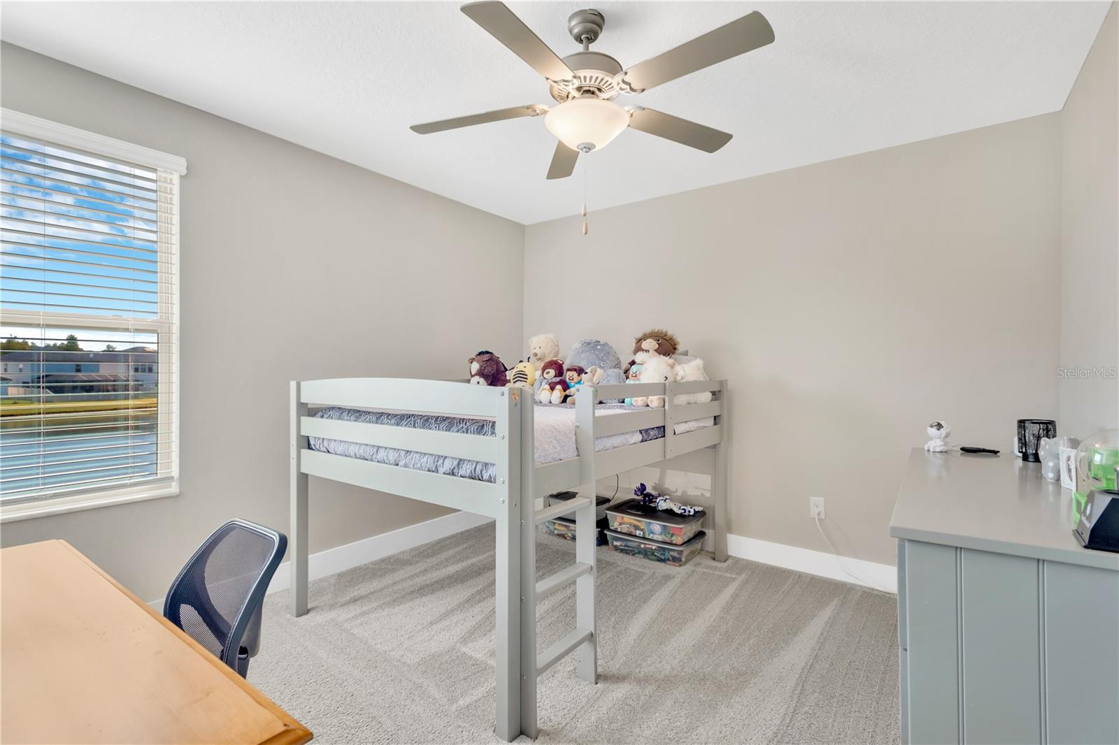 Bedroom 4 with pond view.