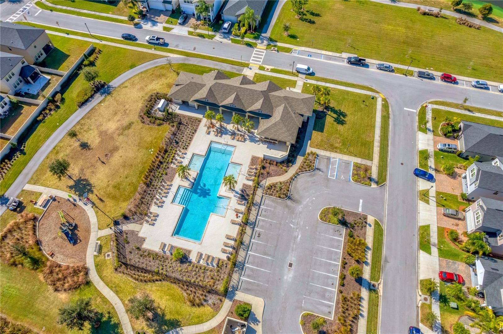 Amenity center with pool.