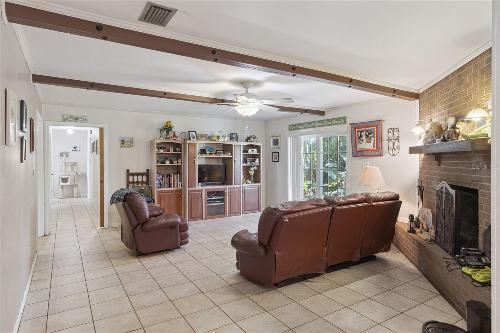 Great room with hallway