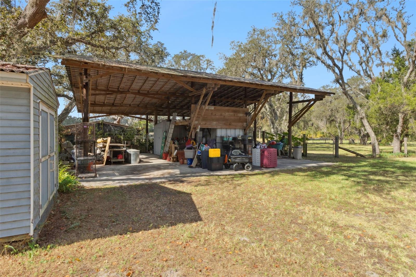 Pole Barn with loft and shed and workshop plus additional storage shed