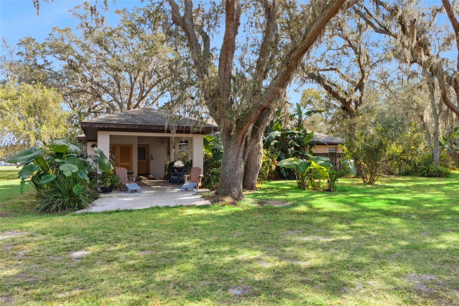 Back yard with carport/patio