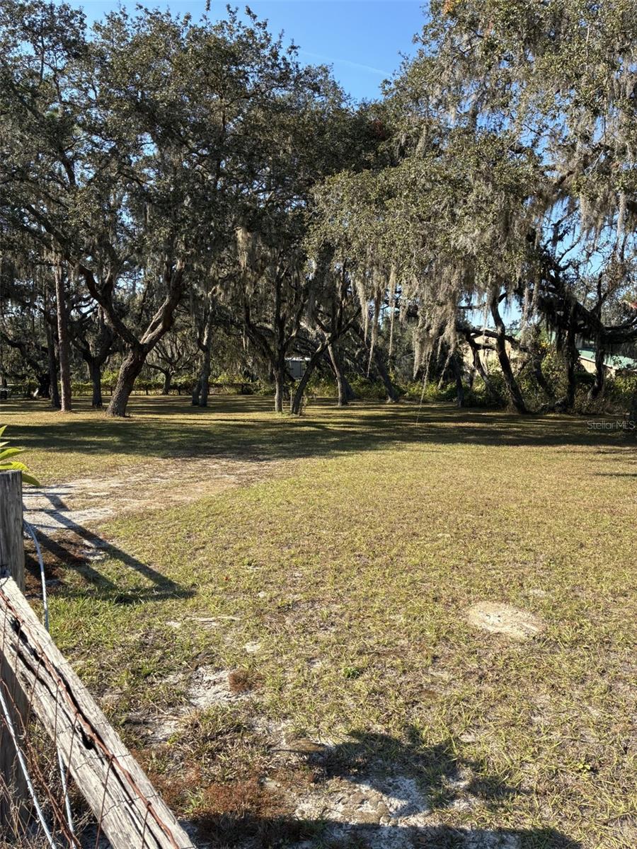 Right side when coming in the driveway