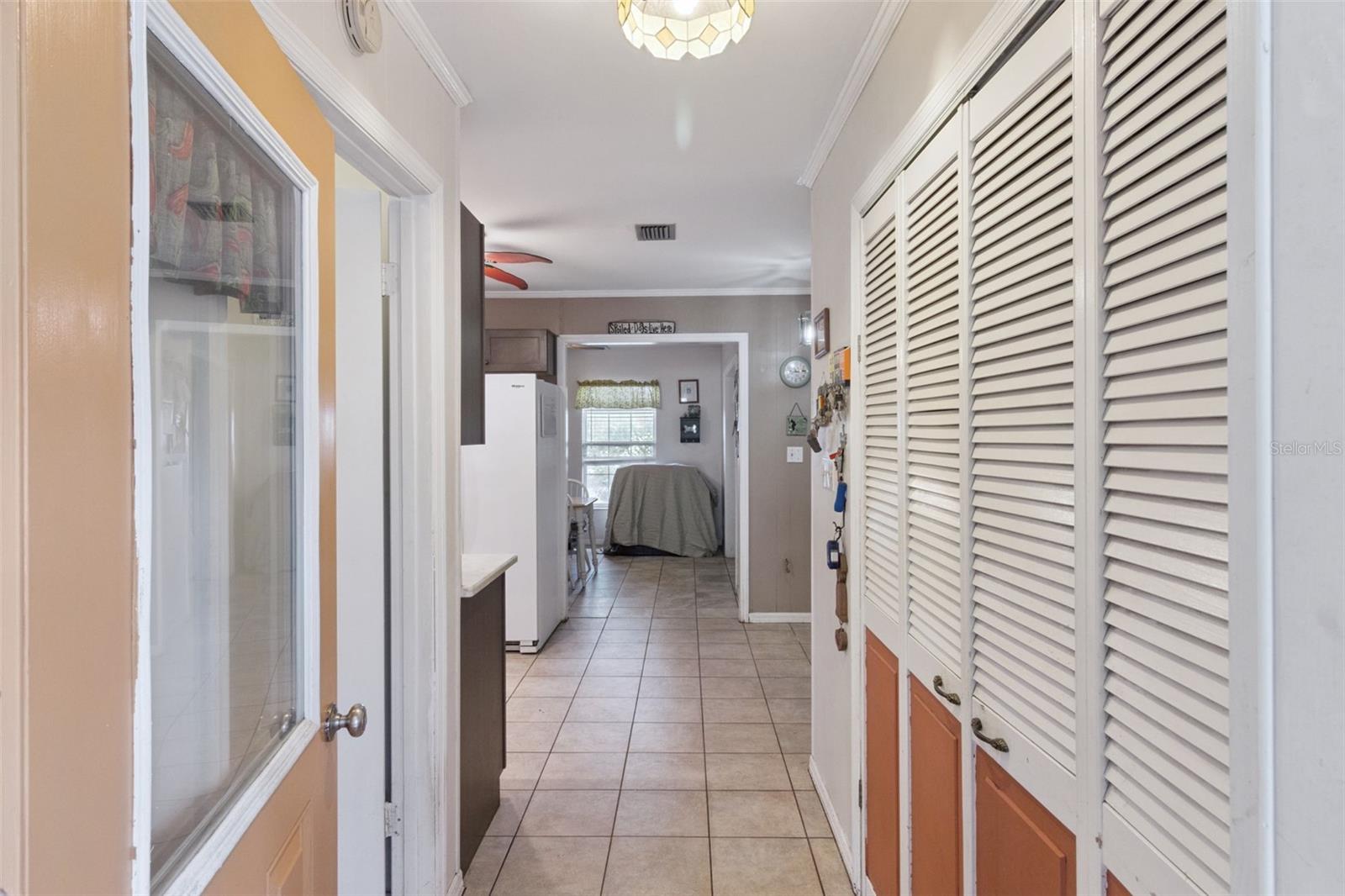 Rear entry into house