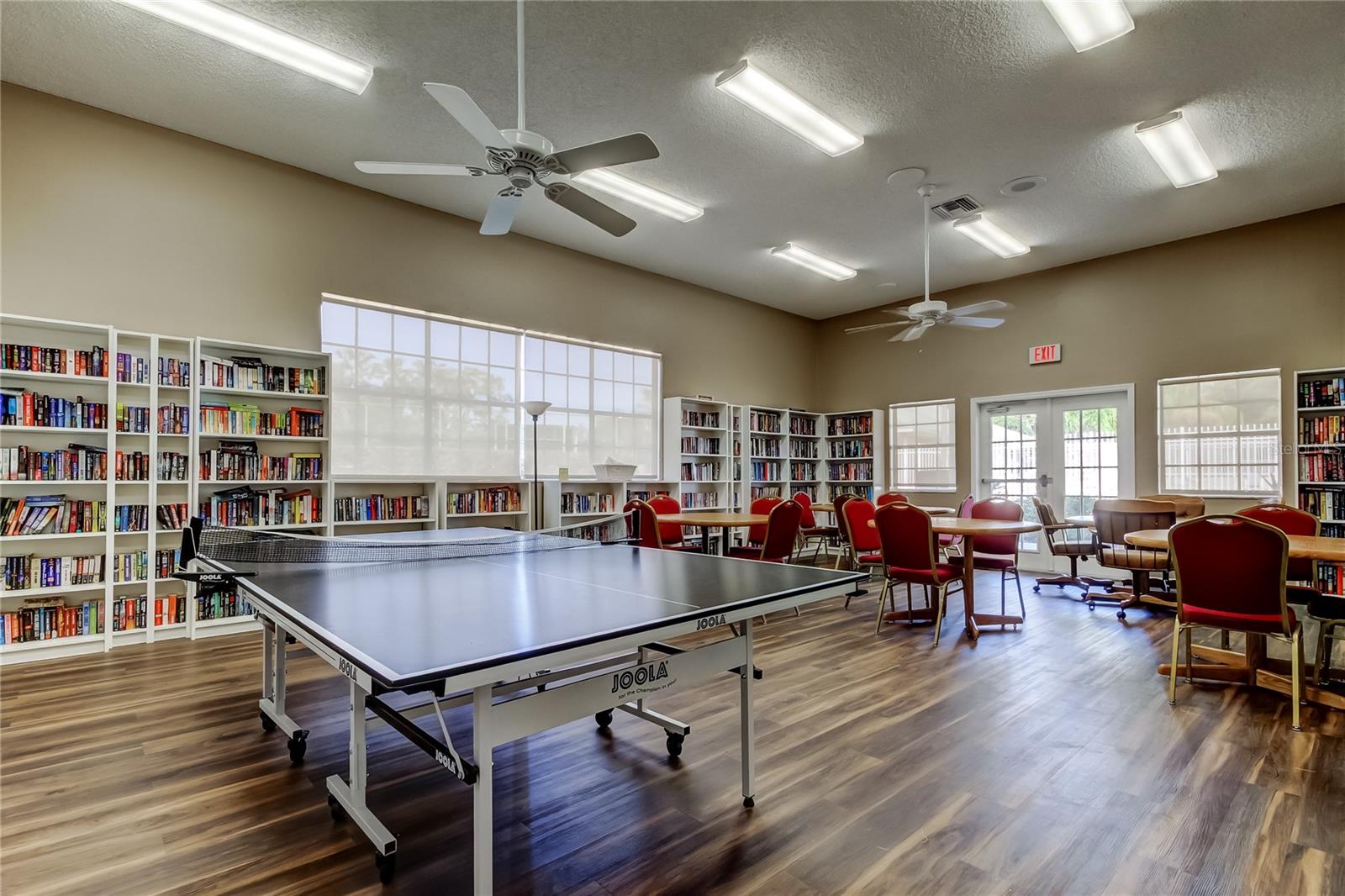 library and ping pong