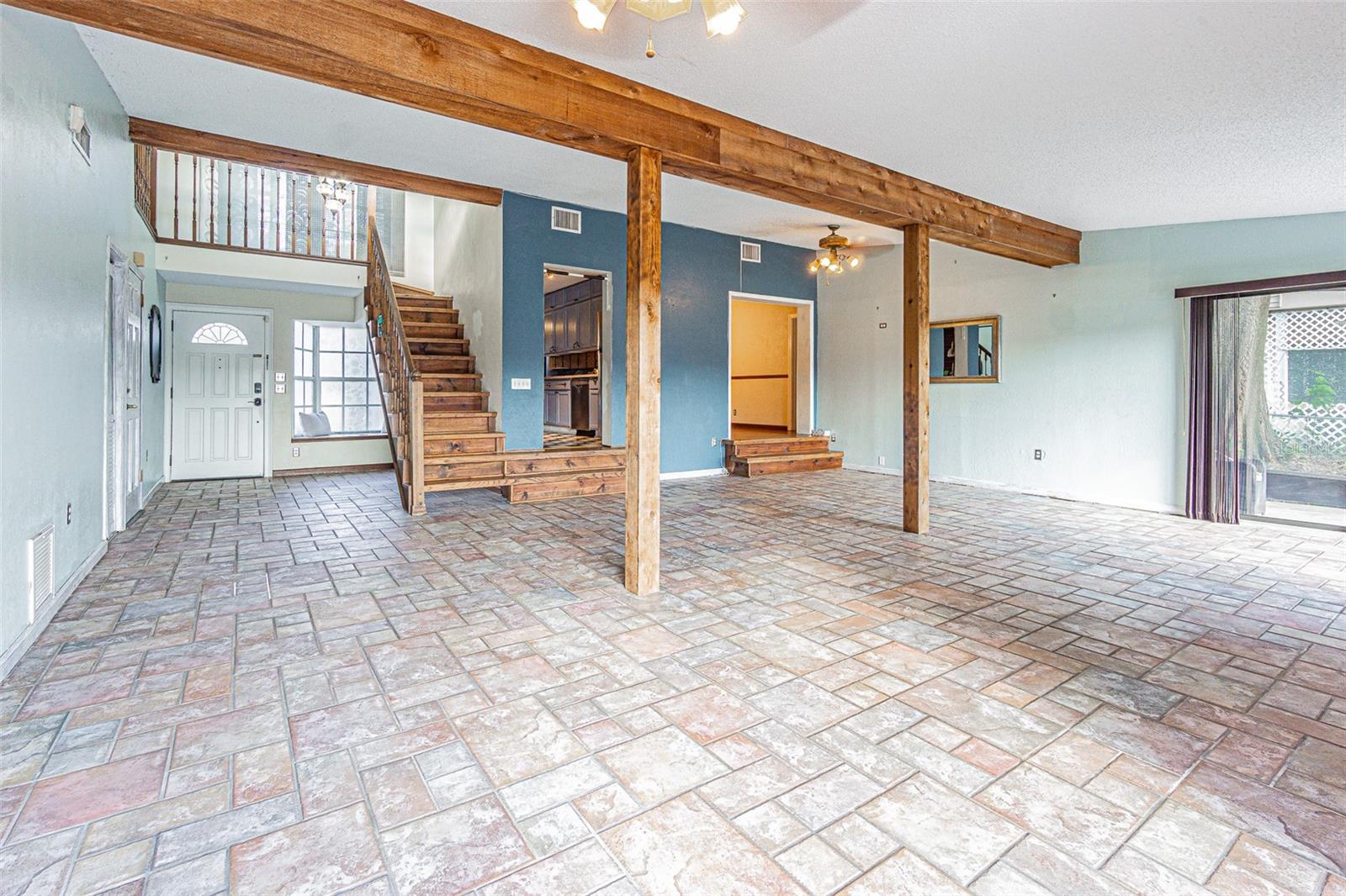 Living room back towards front