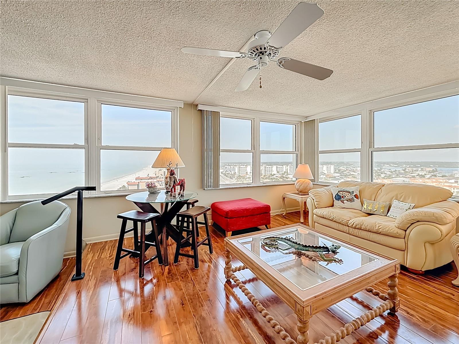 Panoramic views of Gulf, beach, & intracoastal