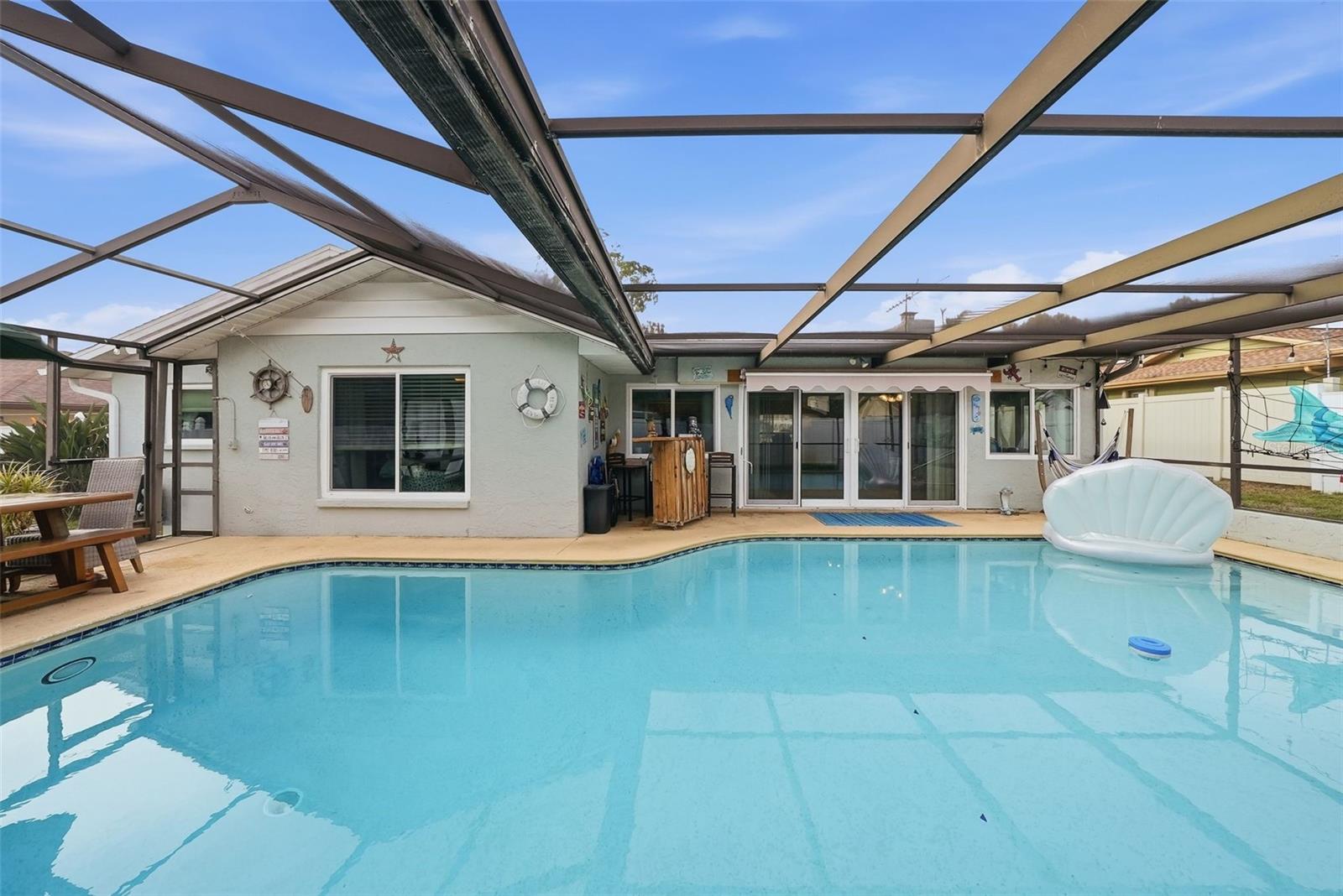 Solar heated saltwater pool......can't get any better than this!