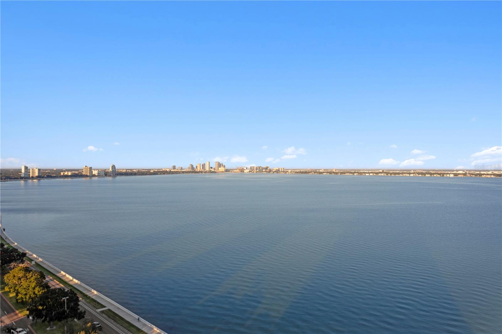 Take in sweeping views that span the length of Bayshore and extend straight into downtown.
