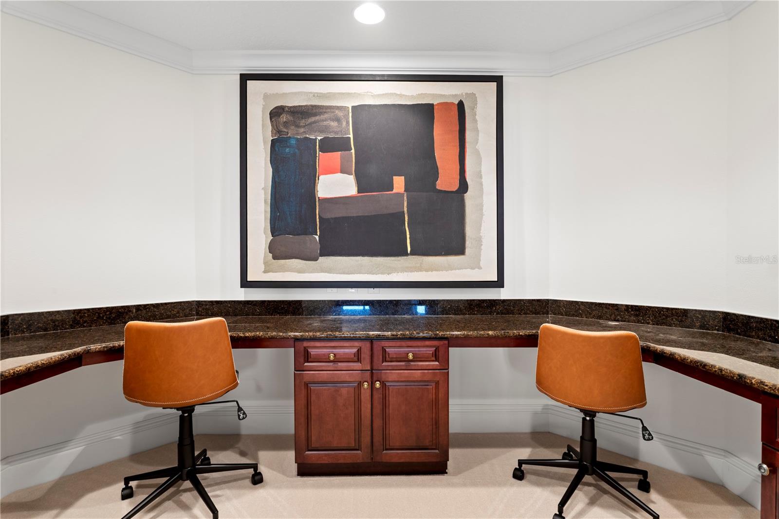 Generous layout allows for a refined, fully dedicated office space.