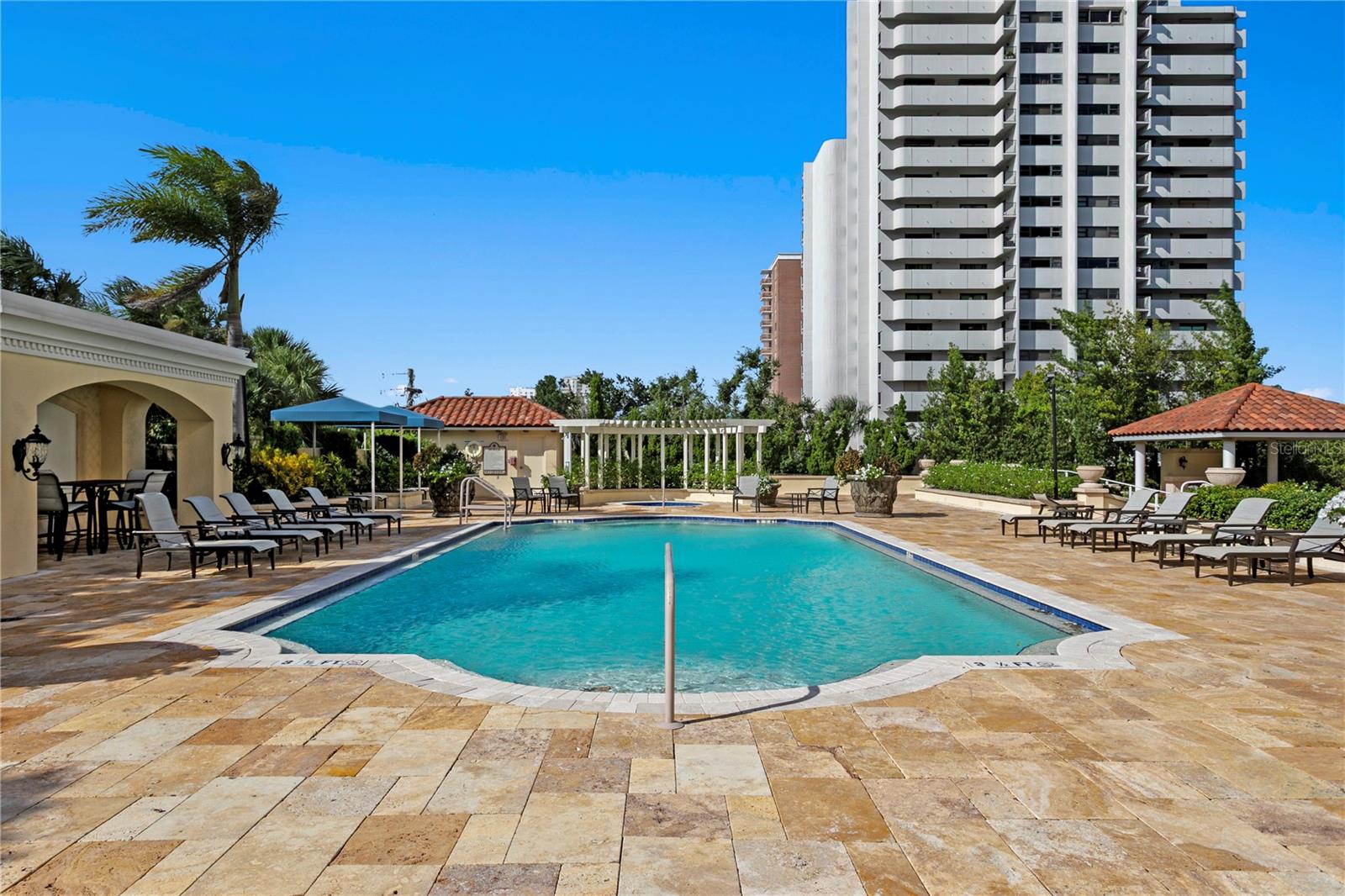 The lovely community pool