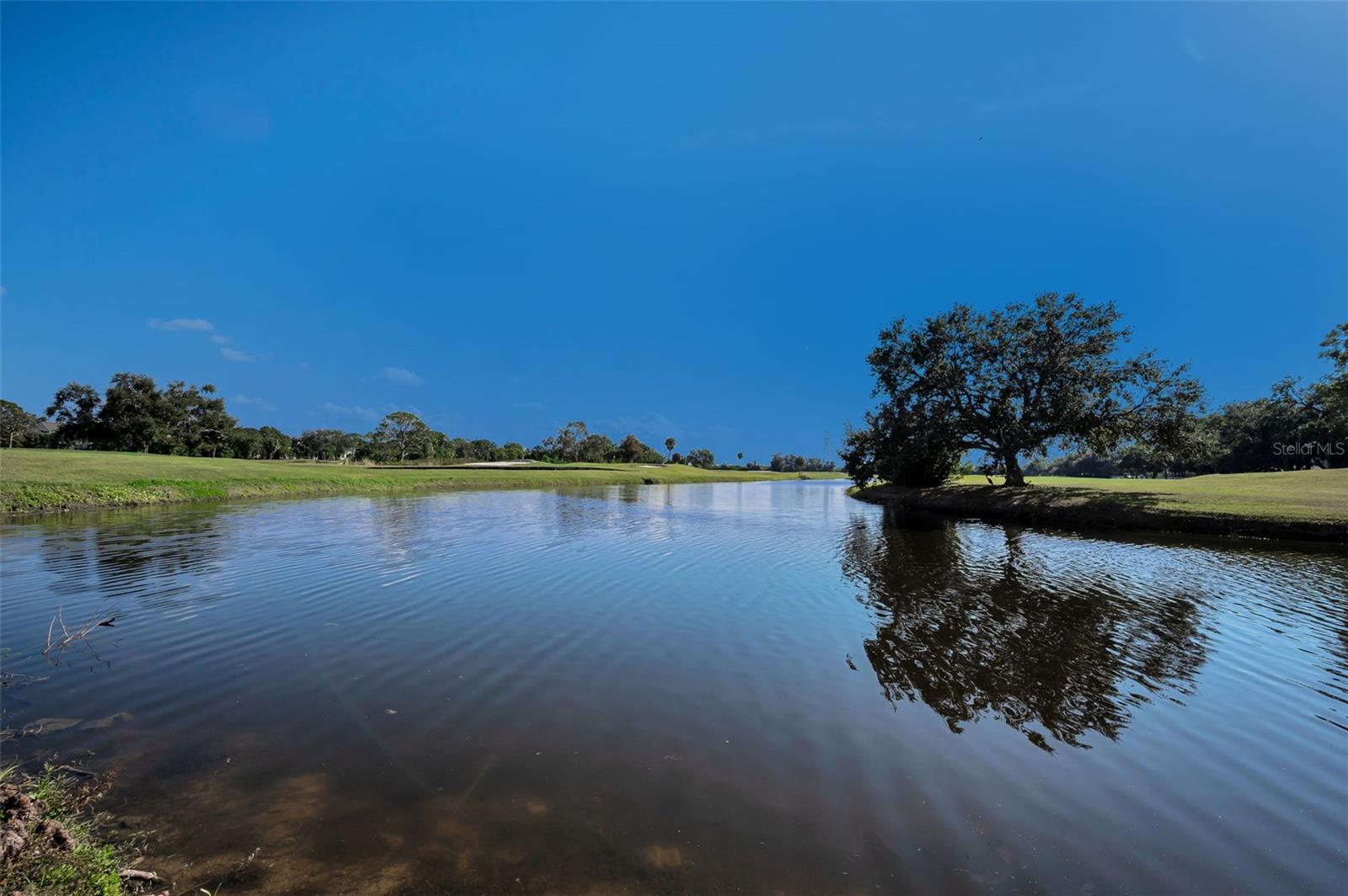 Lake view from back of building