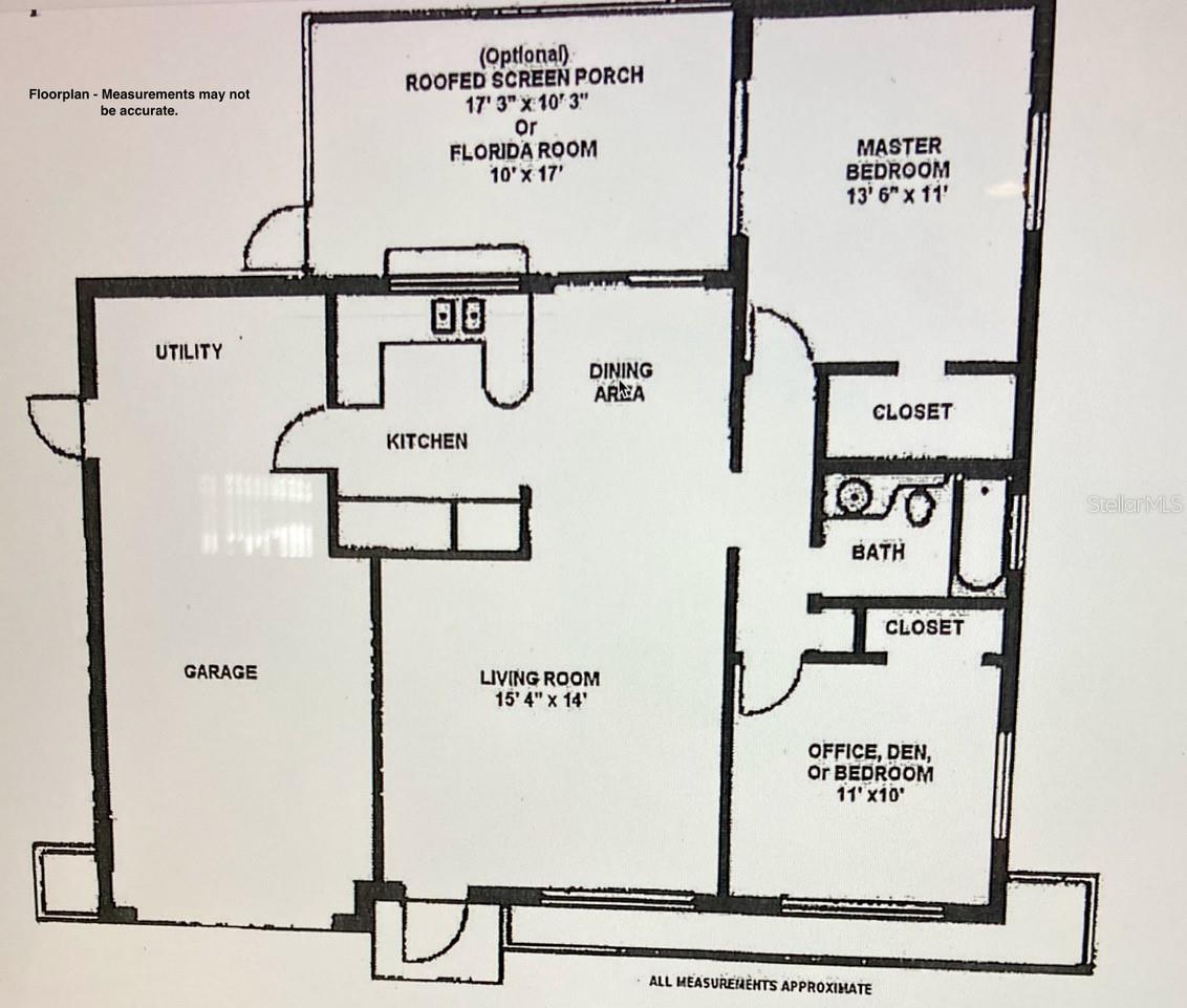 Floorplan with approx. measurements