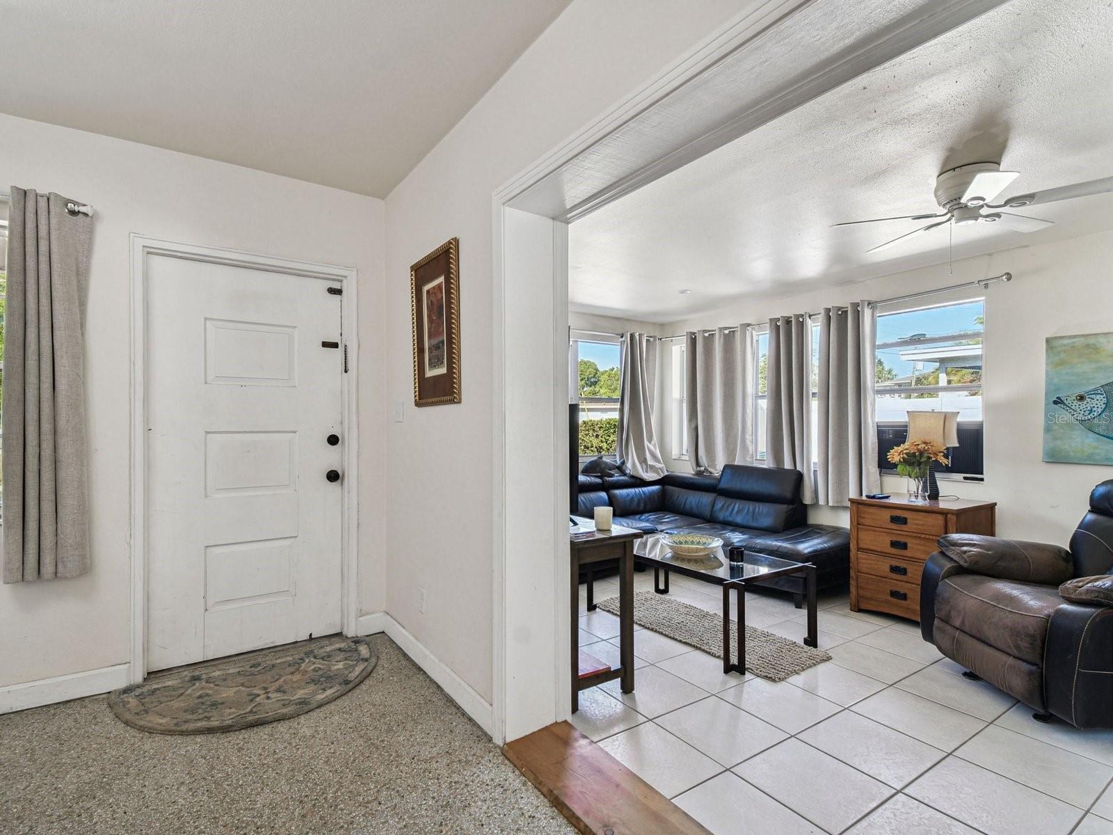 terrazzo floor entrance