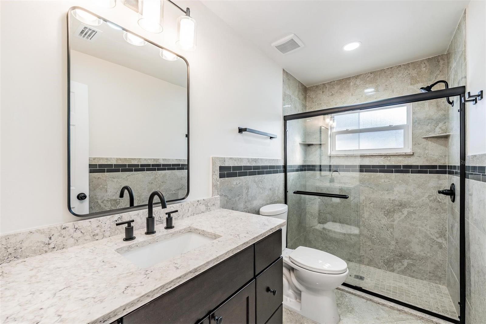 Freshly updated en-suite bathroom