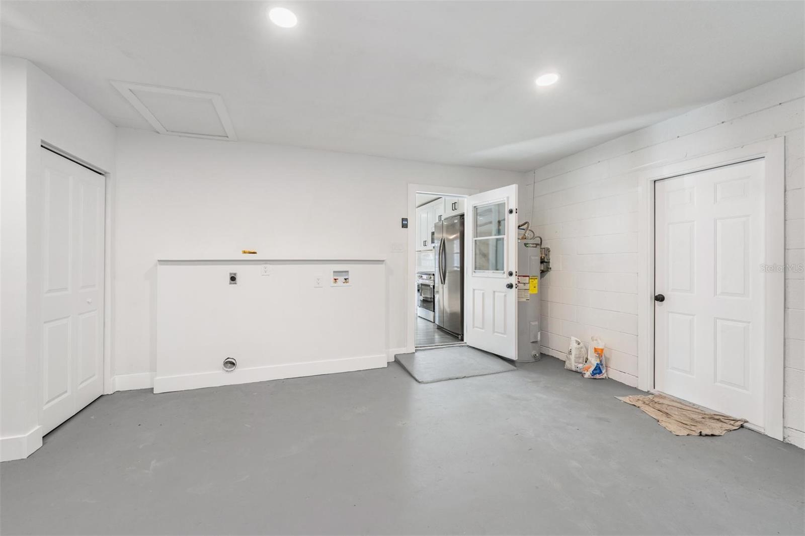 Freshly Painted Garage Floor