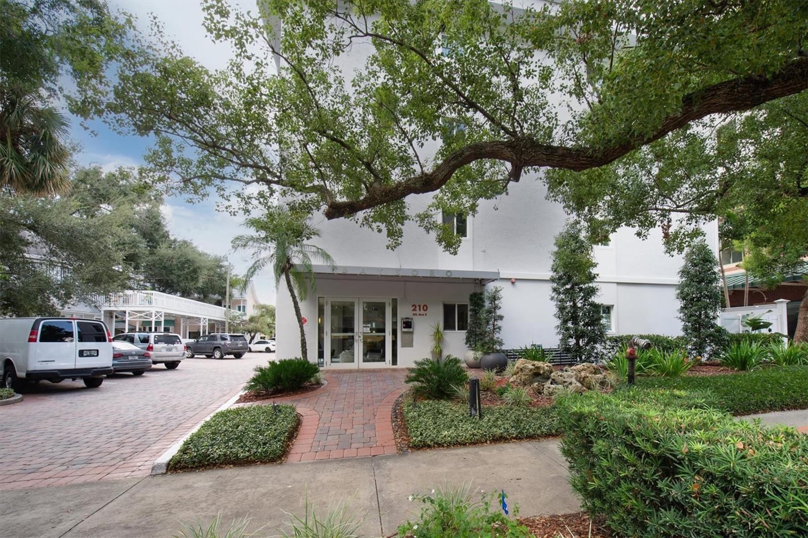 Secured front entry, with video, voice & remote features.