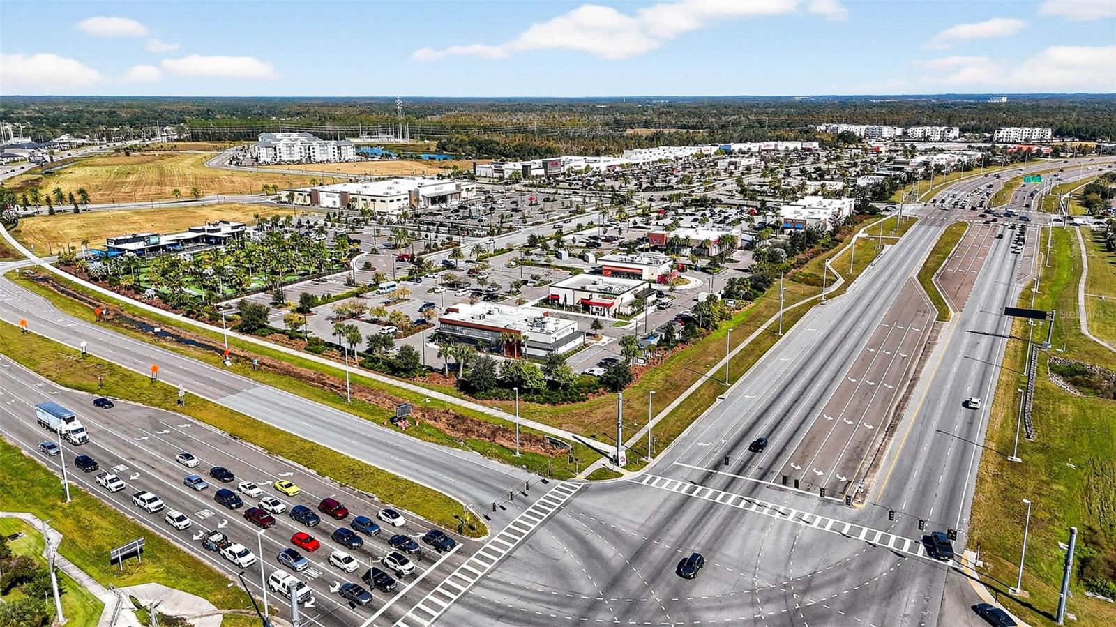 Aerial view of Wesley Chapel Outlets just 3 miles away