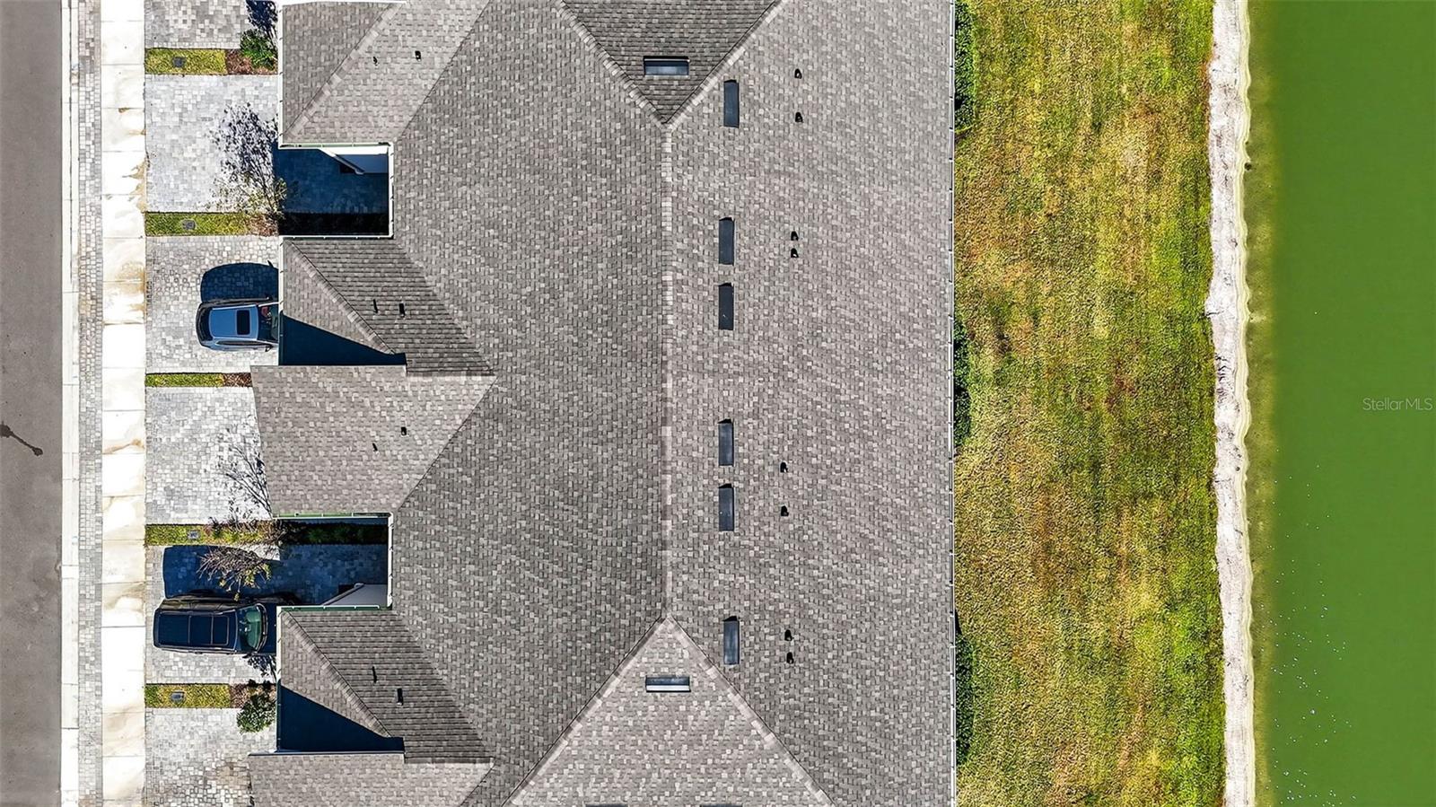 Aerial view of townhome