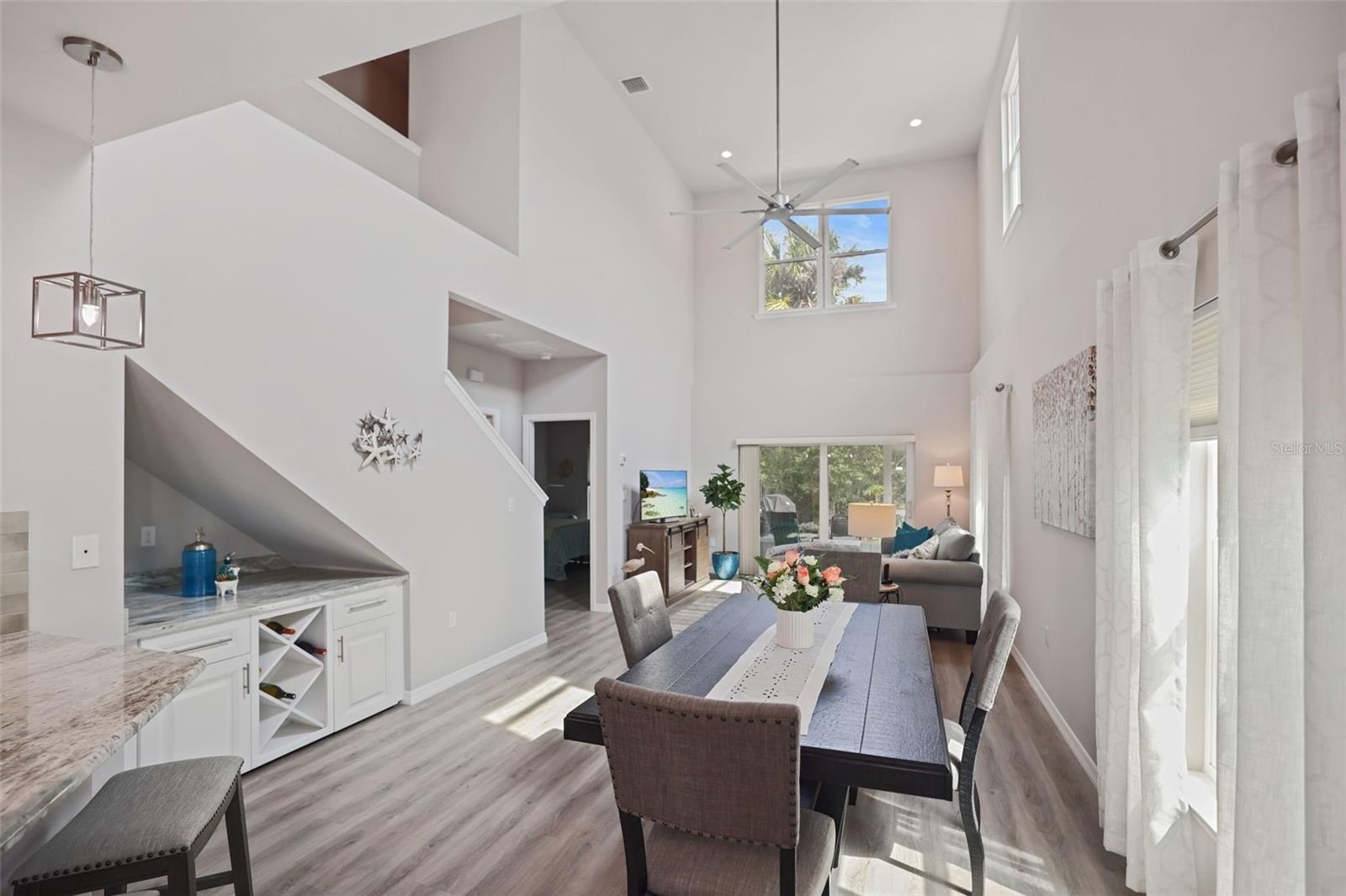 Large ceiling fan for ventilation