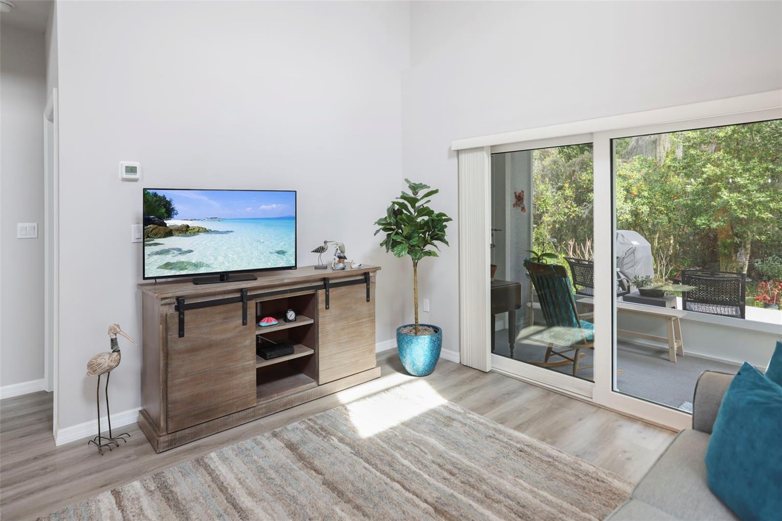 Living room adjacent to Primary Bedroom