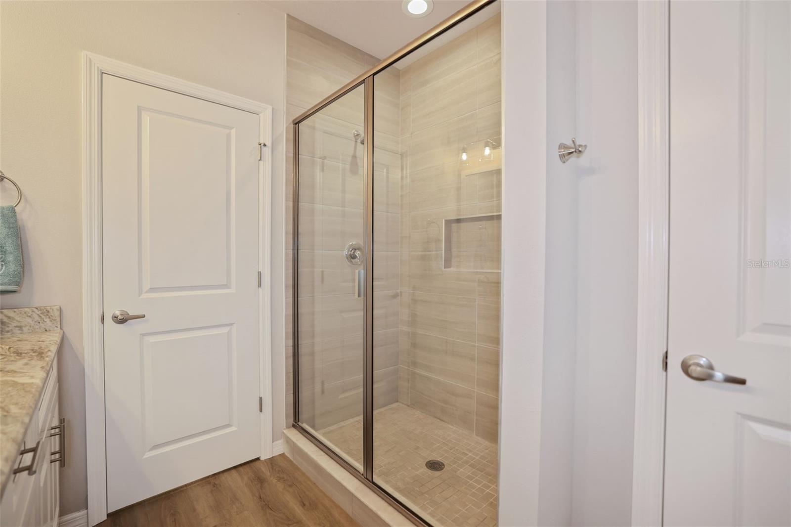 Primary bathroom shower