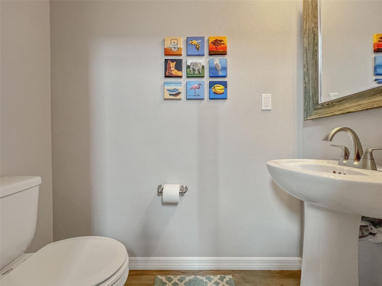 Half bath on first floor