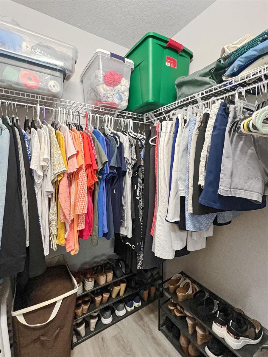 Walk in closet in second bedroom