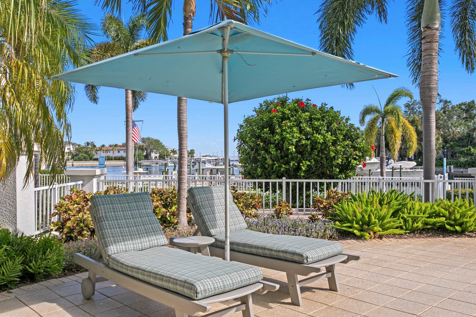 Best of both worlds - Lounge poolside & enjoy the beautiful water views as well