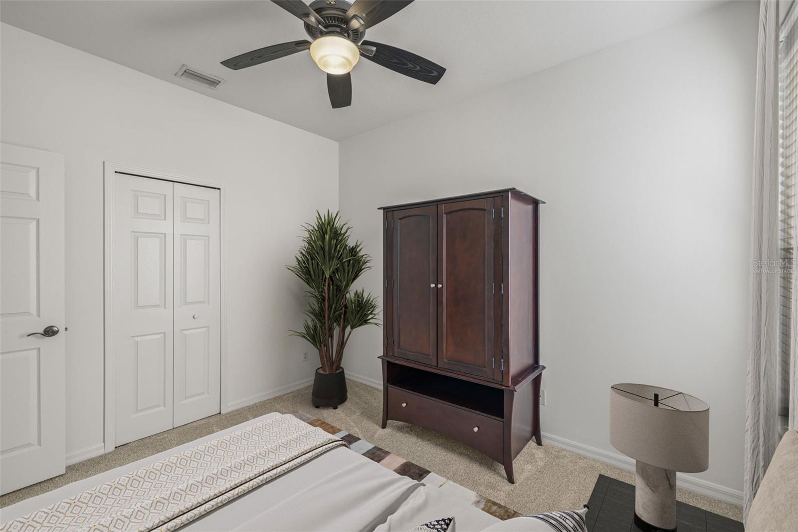 Virtually staged bedroom 2