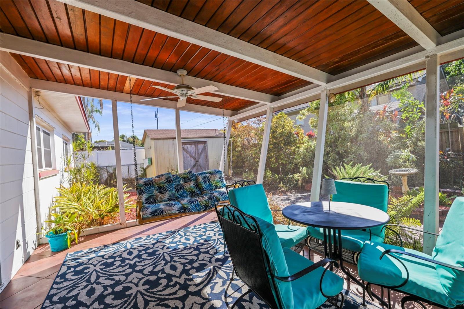 Relax on the porch swing