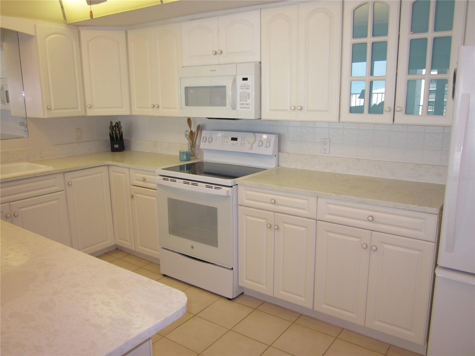 Kitchen with granite counters