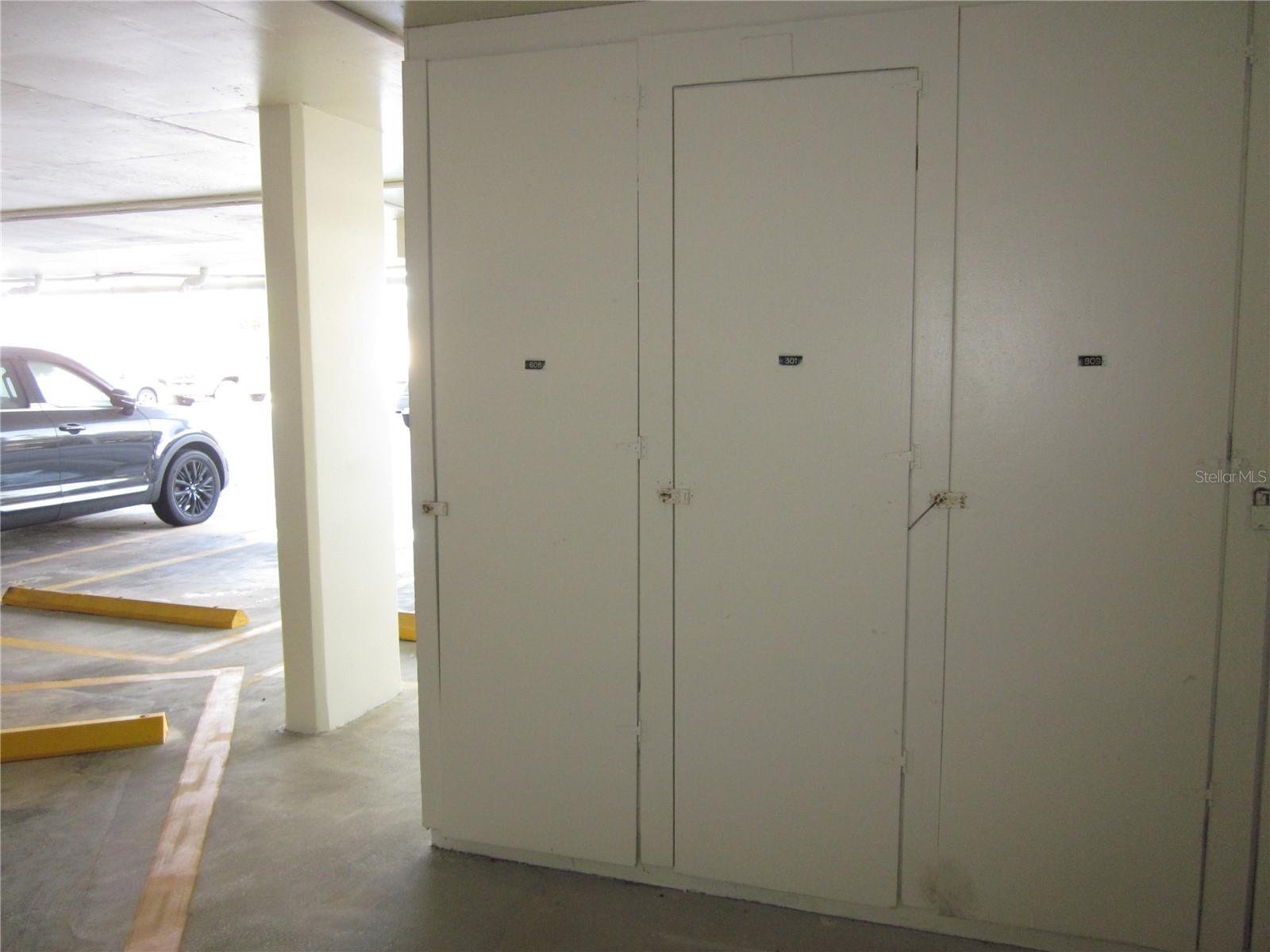 Under bldg. storage closet (#608)